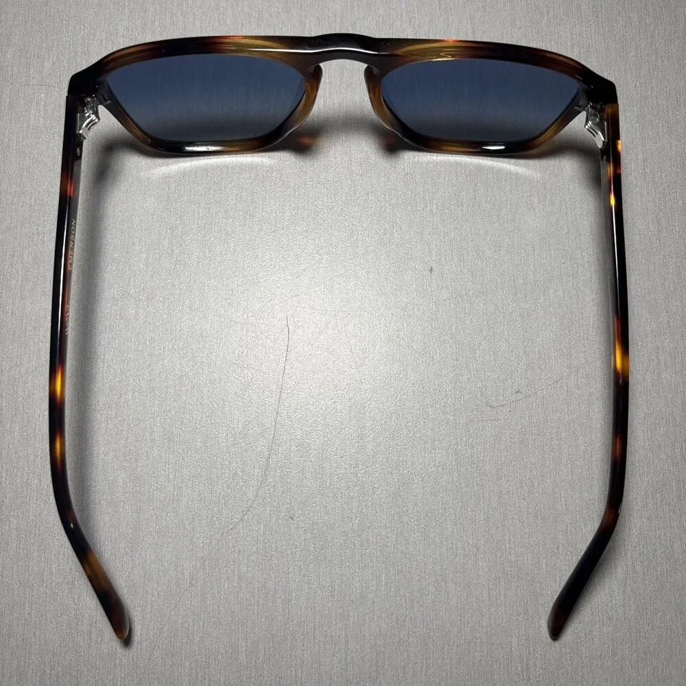 WMP Sunglasses Emerson Brown Tortoise Frames W 54-20-147 Blue Gradient Lens